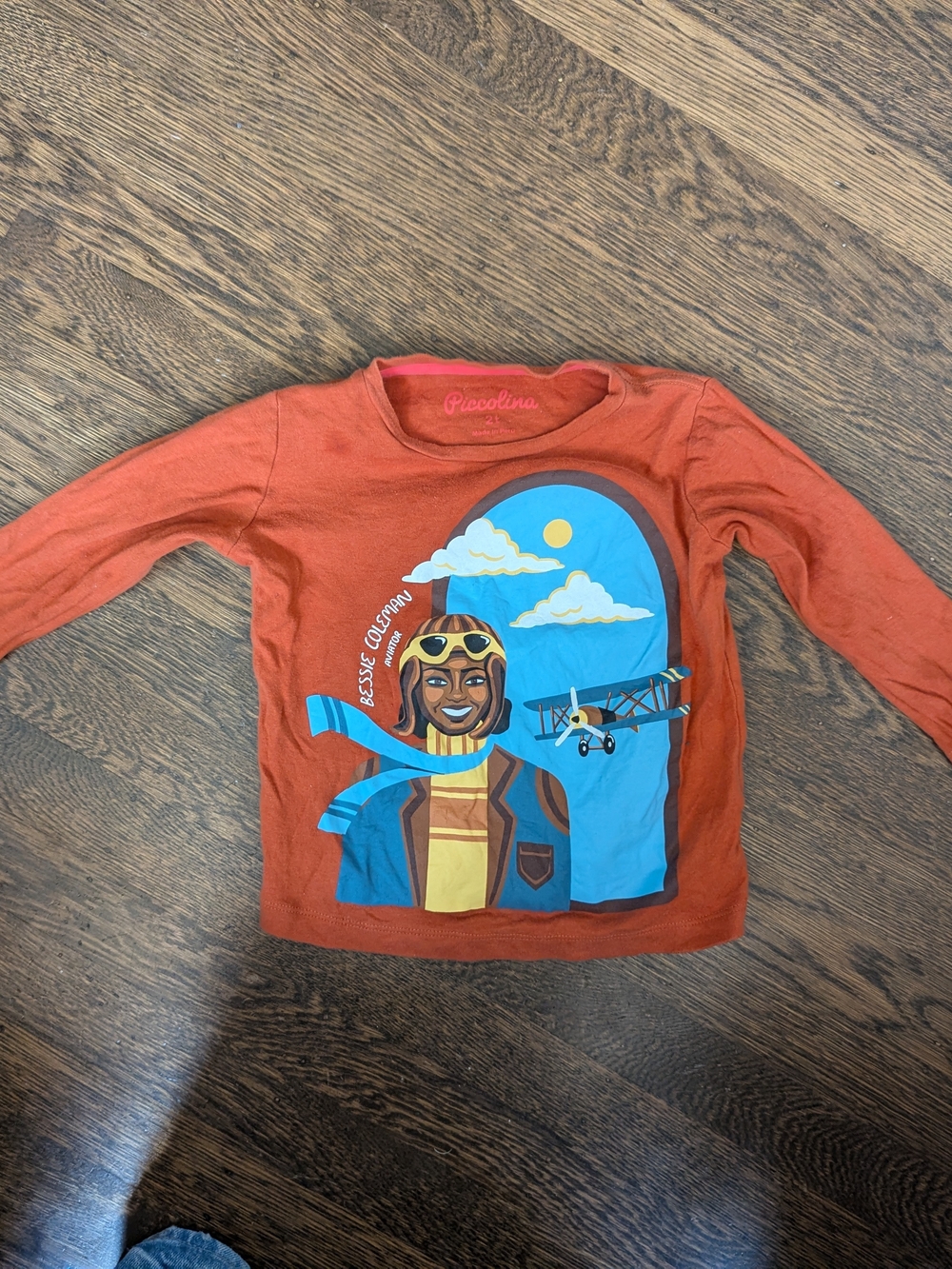Piccolina Bessie Coleman Aviator Shirt 2T